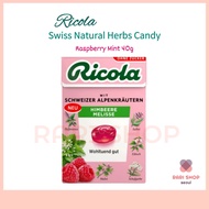 [Ricola] Ricola Swiss Herb Sugar Free Candy Raspberry Mint 40g