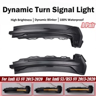 2pcs Led Dynamic Turn Signal Light for Audi A3 8V S3 RS3 Sequential Side Mirror Indicator Blinker 20