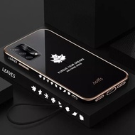 Maple Case Oppo A74 4G/A95 4G/F19/F19S/ Softcase Electro Plating Slim Armor Protec Camera FREE Strap