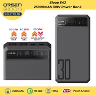 Orsen Eloop E43 Visible Powerbank - Black (25000mAh/PD30W)
