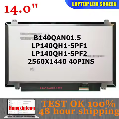B140QAN01.5 LP140QH1 SPF1 SPF2 2560X1440 14INCH 2.5K For Lenovo Thinkpad T460s T470s T470P X1 Carbon