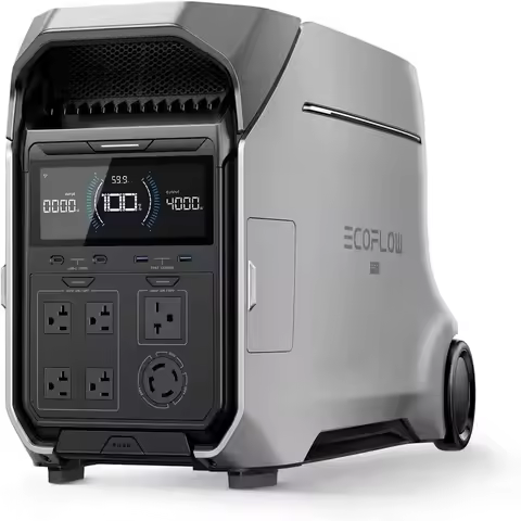 GOOD DEAL EcoFlow DELTA 3+220W Solar Panels Portable Power Station with MPPT Controller External Bat