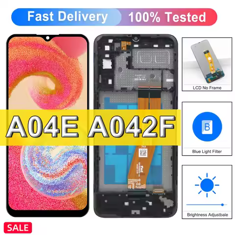 A04 A04S A04E Display For Samsung A04E A042F A042M LCD Display Screen Touch Digitizer Assembly For S