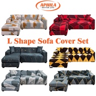 Aphila L Shape Sofa Cover Set Stretch Sofa Covers 2 Pcs Sofa Cover Set for L Shape Sofa
