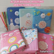 Free Custom Name A5 A6 Zippered Quran for Hampers Gifts Latin Translation Color Blocks