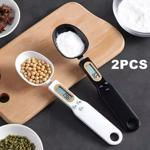 Mini Spoon Scale Digital Kitchen Scale Electronic LCD Food Scale 0.1-500g Cooking Flour Milk Coffee
