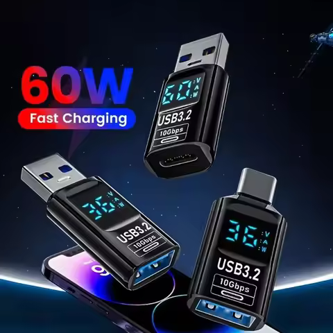 USB3.2 Digital Display Adapter 4K@60Hz USB-C OTG for iPhone16 15 Pro Max Samsung iPad PC Laptop Fast