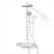 Modern Minimalist Shower System High Pressure Handheld Shower Head sturdy Brass Wall Mounted Bathroo