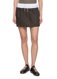 LACOSTE NAKAMURA DOUBLE WAISTBAND MINI SKIRT