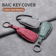 Car Key Case Cover For BAIC Beijing X7 BJ40 Senova D50 D70 X55 X65 EU5 EU7 Car Key Shell Accessories