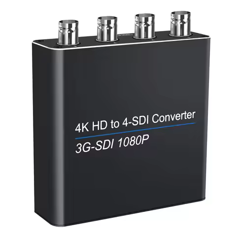 4K HD to 4xSDI Converter Full HD 1080P HD-SDI/3G-SDI HDMI-Compatible SDI Adapter For PS4/5 DVD TV Bo