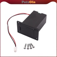 [PETSOLA] 9 Volt Battery Compartment Battery Case for Guitar & Bass & Ukulele Black