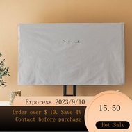 🔥Hot selling🔥 TV Cover Simple Modern Pure Cotton Cover Cloth TV Machine Cover Dust Cover Cover Towel75Monbu65Inch55Inch
