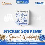Round Souvenir Stickers, Special Wedding Stickers Circle Wedding/s (CODE SSW-02)