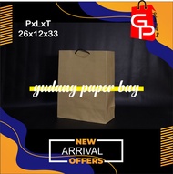 paperbag coklat 26x12x33 paper bag tebalgoodybag paperbag Diskon