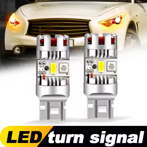 2pcs LED Turn Signal Light Lamp Blub WY21W T20 7440A Canbus For Infiniti I30 Q45 Q50 Q60 QX56 QX60 Q