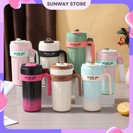 SUNWAYSTORE - Aesthetic Smart LED Handle Coffee Tumbler 650ml Stainless Steel SUS 316 650ml Vacuum I