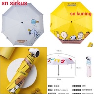 payung lipat gagang kepala snoopy gambar luar