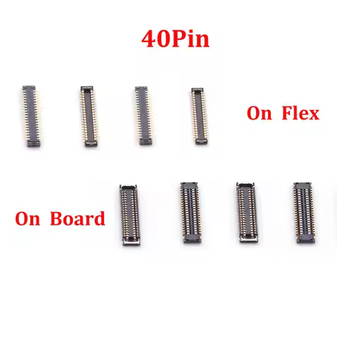 2pcs 40pin Lcd Display Screen FPC Connector Plug On Board Flex For Samsung Galaxy A8 A7 2016 A8100 A