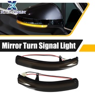 X AUTOHAUX Car LED Front Left Right Side Mirror Turn Signal Light Fit for Ford Explorer 2011-2019 No