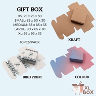 10pcs Jewelry Small Gift Box Kraft Soap Ring Necklace Bracelet Box