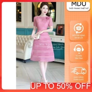Lady Dress MDU4162 Soft Korean Silk Material from MDU K32-D2-4