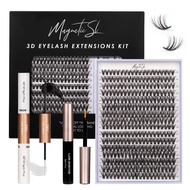Lash Clusters DIY Lash Extensions Kit 320pcs Individual Lashes Clusters 30D 40D D Curl Eyelash Exten