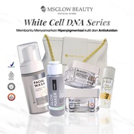 MS GLOW - All Paket & Satuan Whitening Ultimate Luminous Whitecell DNA Acne Biasa New Elixir Day & N
