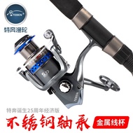 Teben Fishing Gear Audi Economical Version Fishing Reel Fishing Reel Spinning Wheel All-Metal Head S