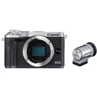 【Excellent】 Canon EOS M6 Mirrorless Camera Body (Silver) with EVF Kit (EOSM6SL-BODYEVFK)