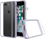 RhinoShield Modular Case Compatible with [iPhone 8 Plus / 7 Plus] | Mod NX - Customizable Shock Absorbent Heavy Duty Protective Cover 3.5M / 11ft Drop Protection - Lavender