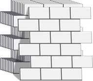 WalDecoo Large Subway Tile Peel And Stick Backsplash For Kitchen Premium Stick On Tiles Stickers (10