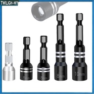 【1.27】 8mm  Nut Screwdriver Socket Bit Hex Shank Driver Adapter Socket Wrench
