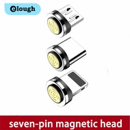 Elough Seven-pin Micro USB/Type C/Lightning Head Plugs For Magnetic Cable