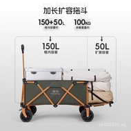 Outdoor Shopping Cart Camping Portable Grocery Cart Camping Small Pull Cart Grocery Push Pull Cart F