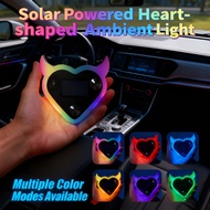 [USB & Solar Charging] Car Window Modification Solar Decoration Ambient Light Neon Light Glow Light 