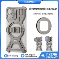 NEEWER LiteArmor Ốp lưng khung kim loại cho iPhone 15 Pro Max Khung điện thoại quay video kèm bộ chu