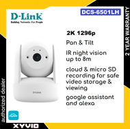 D-LINK DCS-6501LH 2K 1296P Pan & Tilt Wi-Fi Camera