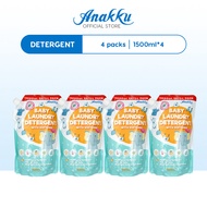 [BUNDLE DEAL] Anakku Detergent With Softener Refill Pack (1.5L x 4) 175-7200-4