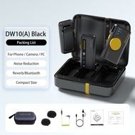 Wireless Lavalier Microphone 7RYMS iRay DW10 with Charging Case Bluetooth 5.3 DSP Denoise Reverb Min
