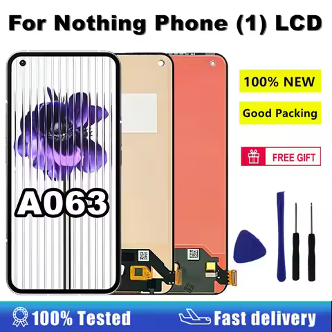 6.55'' LCD For Nothing Phone (1) Nothing Phone 1 A063 LCD Display Touch Screen Digitizer Assembly Fo