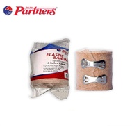 Partners Elastic Bandage 2 inch x 5 yards (High Elasticity) with Hook Closure 6pcs