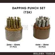 TSK 15 Pcs / 17 Pcs Dapping Punch Set Doming Punch Jewellery Making Casting Metal Casting