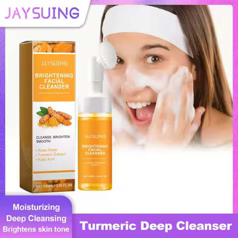 Jaysuing Turmeric Cleanser Deep Cleansing Brightens Skin Moisturizing Anti Wrinkle Deep Nourishing G