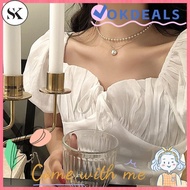 SK 2021 Summer New Necklace INS Fashion Double Layer Pearl Choker Gift Women Girls Jewelry Retro Bra