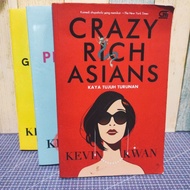 [ORIGINAL BOOK] 1 Set of 3 Crazy Rich Asians Novels by Kevin Kwan (Indonesian)