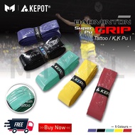 [READY STOCK] KEPOT Badminton Racket Grip Good Quality Super Pu Tattoo / K.K Pu Grip Anti-Slip Absor