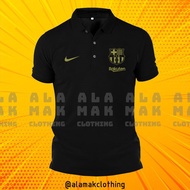 HEBAT BARCELONA FOOTBALL CLUB GOLD SERIES NIKE BAJU LELAKI PEREMPUAN POLO TEE!! 100% COTTON