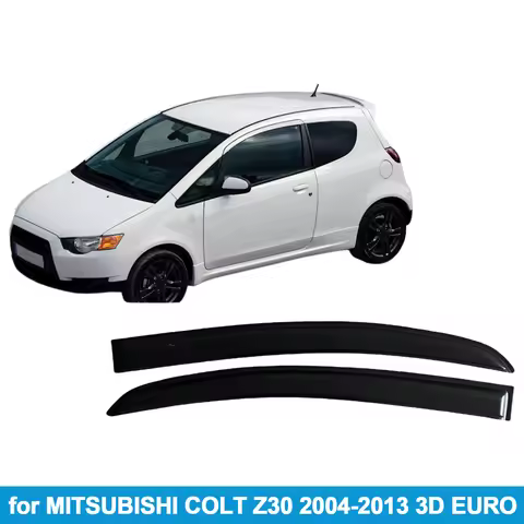 Window Visor for MITSUBISHI COLT Z30 2004-2013 3Door EURO Rain Guard Side Vent Deflector Weathershie
