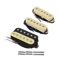 FLEOR 3PCS Alnico 5 Guitar Single Coil Pickups +Humbucker Pickup HSS ST Electric Guitar Parts